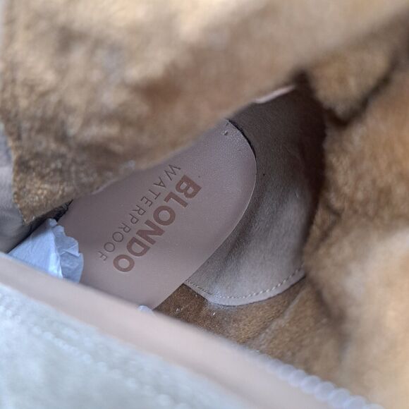 Blondo Wrangle Waterproof Wester Knee High Boot Women's Sz 7.5 Taupe Suede (NWT) - Picture 7 of 9